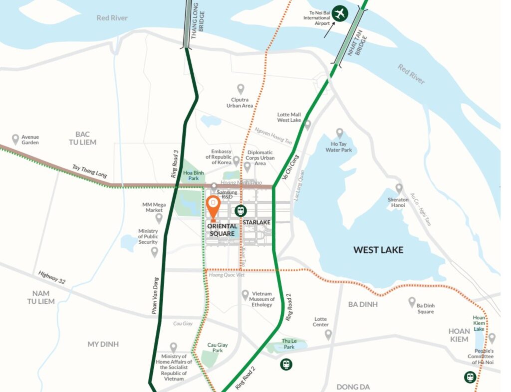 Vị trí tòa nhà Oriental Square