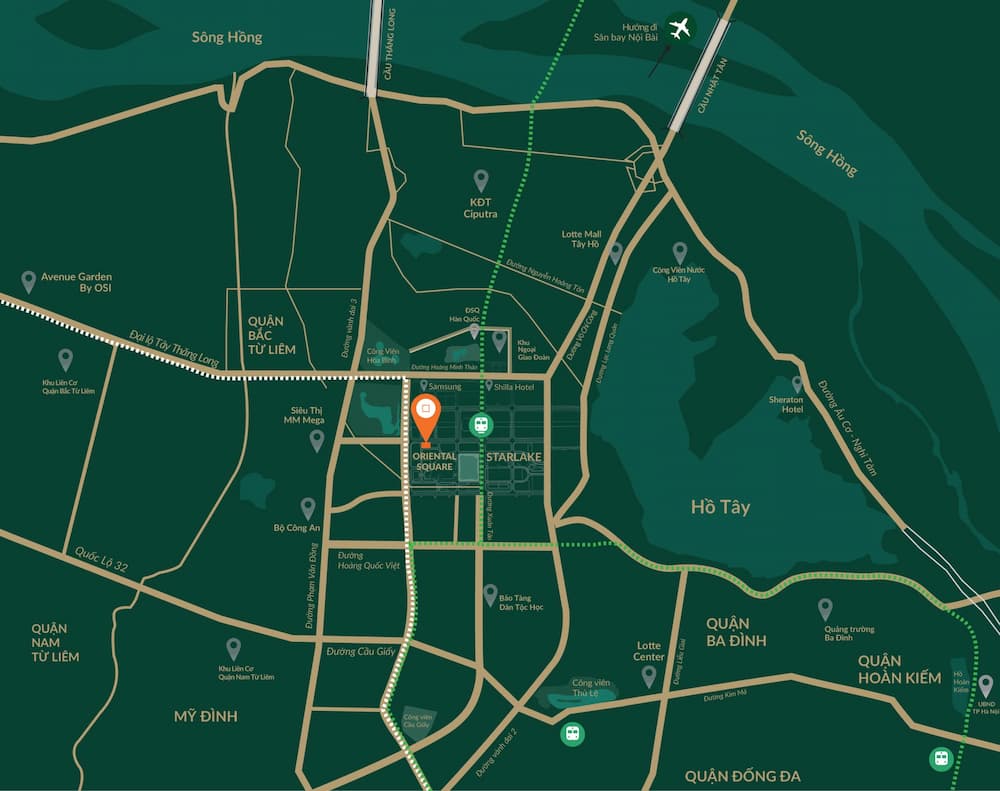 Bản đồ vị trí tòa nhà Oriental Square by OSI Holdings trong khu vực